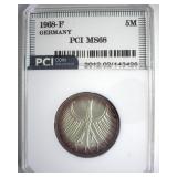 1968-F 5 Mark PCI MS68 Germany