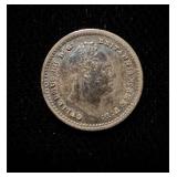 1835 1 1/2 Penny XF WM IIII