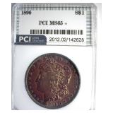 1896 Morgan PCI MS65+ Golden Purple