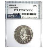 1989-S 50c Congress PCI PR70 DCAM