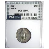 1917 T1 Quarter MS64 LISTS $700