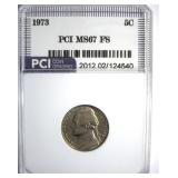1973 Nickel MS67 FS LISTS $2750