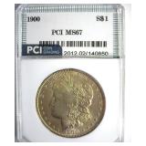 1900 Morgan MS67 LISTS $5000