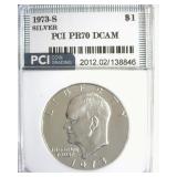 1973-S Silver Ike PR70 DCAM LISTS $1350