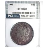 1901 Morgan MS62 LISTS $8000