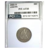 1855-O Arrows Quarter AU55 LISTS $4500
