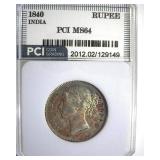 1840 Rupee PCI MS64 India