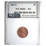 1941-S Cent PCI MS66+ RD