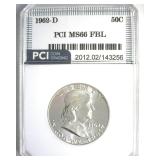 1962-D Franklin MS66 FBL LISTS $1650