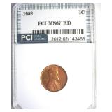 1952 Cent MS67 RD LISTS $1500