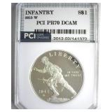 2012-W S$1 Infantry PR70 DCAM LISTS $100