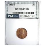 1935-S Cent MS67 RD LISTS $6750