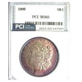 1889 Morgan PCI MS65 Splendid Color