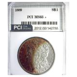 1889 Morgan MS65+ LISTS $425