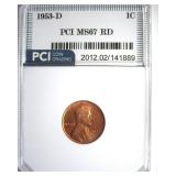1953-D Cent MS67 RD LISTS $850