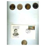 1983-84 Presidential Medals 5 Medals & 1 Envelope