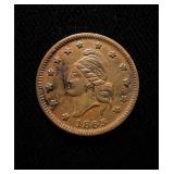 1863 Civil War Token UNC
