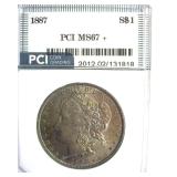 1887 Morgan MS67+ LISTS $6000