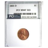 1952-D Cent MS67 RD LISTS $250