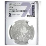 2021 S1.5E NGC MS69 Vienna Philharmonic