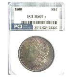1900 Morgan MS67+ LISTS $25000