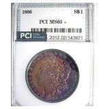 1886 Morgan PCI MS65+ Outstanding Color