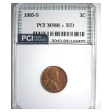 1935-S Cent MS66+ RD LISTS $1300