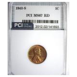 1942-S Cent MS67 RD LISTS $185