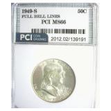 1949-S Franklin MS66 FBL LISTS $625
