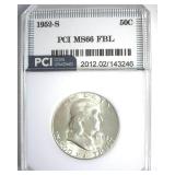 1952-S Franklin MS66 FBL LISTS $1400