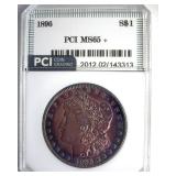 1896 Morgan PCI MS65+ Stunning Color