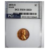 1973-S Cent PR70 DCAM RD LISTS $5,250