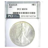 1992 Silver Eagle MS70 LISTS $1350