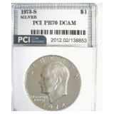 1973-S Silver Ike PR70 DCAM LISTS $1350