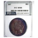 1927 Peace MS66 LISTS $26500