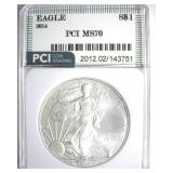 2014 Silver Eagle PCI MS70
