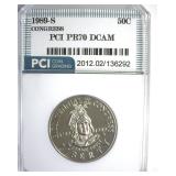 1989-S 50c Congress PCI PR70 DCAM