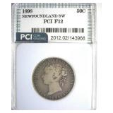 1898 Small W 50 Cents PCI F12 Newfoundland