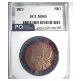 1879 Morgan MS65 LISTS $575