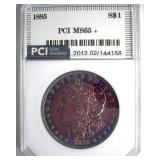 1885 Morgan PCI MS65+ Beautiful Color