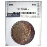 1886 Morgan PCI MS65+ Splendid Color