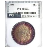 1886 Morgan PCI MS65+ Amazing Color