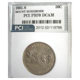 1991-S 50c Mount Rushmore PCI PR70 DCAM