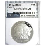 2011-P S$1 U.S. Army PCI PR70 DCAM