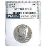 1976-S Silver Kennedy PR70 DCAM LISTS $250