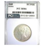 1840 Rupee PCI MS64 India