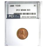 1909 VDB Cent MS66 RD LISTS $525