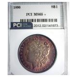 1896 Morgan PCI MS65+ Incredible Color
