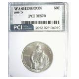 1982-D 50c Washington PCI MS70