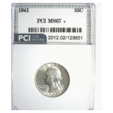 1941 Quarter MS67+ LISTS $1000
